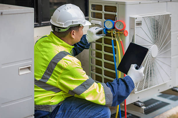 Professional Hvac Installation technician working in Medfield, MA